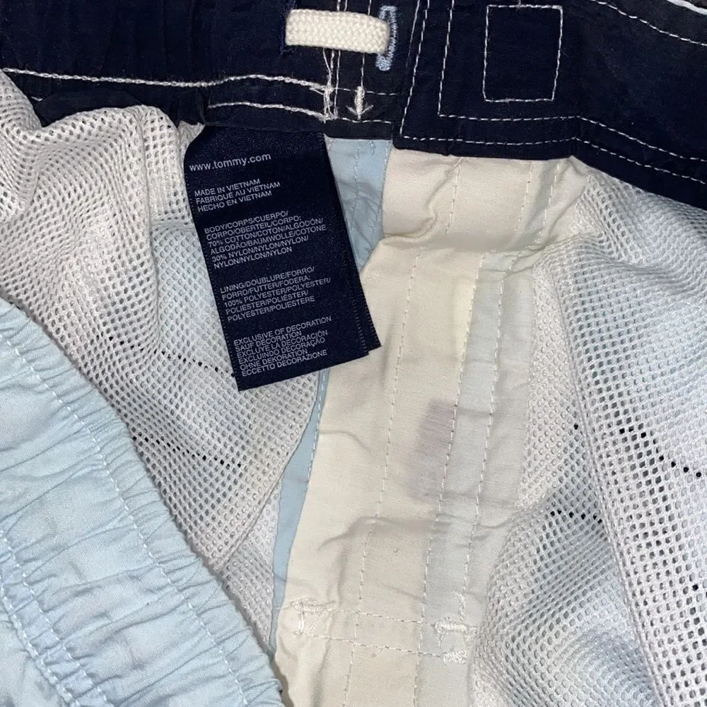 Tommy Hilfiger Men's Built-In Mesh‎ Brief Swimwear Boardshorts Blue XL